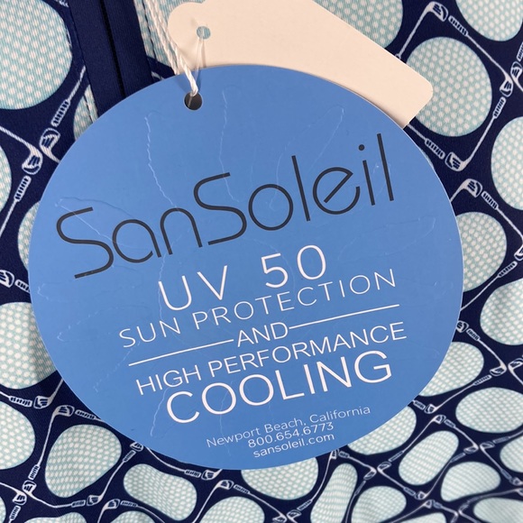 NWT SanSoleil 3/4 Zip Golf Top UPF 50 Cooling Women’s XL - Picture 8 of 10